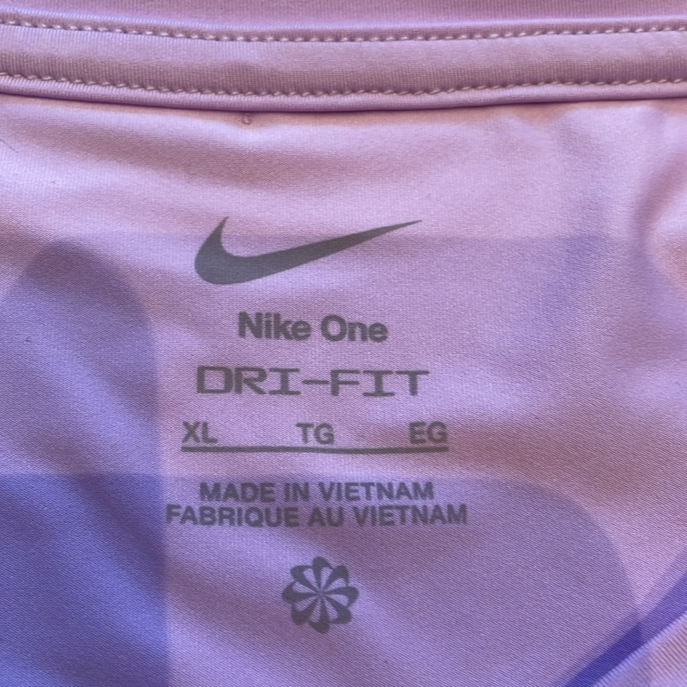 🆕 Nike One Dri-Fit Tank Top, Crop, Lilac Size XL - Picture 9 of 12